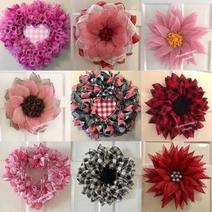 NWOT Valentine’s wreaths💝see individual listing for purchase ❣️